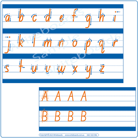 NSW School Handwriting Kit includes Alphabet & Number Worksheets with Directions