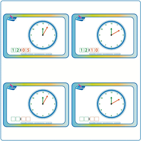 Free Learn to tell the time worksheets & flashcards come with your Advanced School Kit