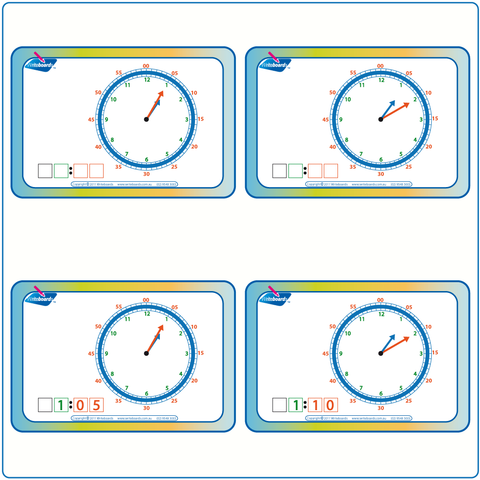 QLD Handwriting Kit includes Learn to Tell the Time Worksheets & Flashcards Stage 3