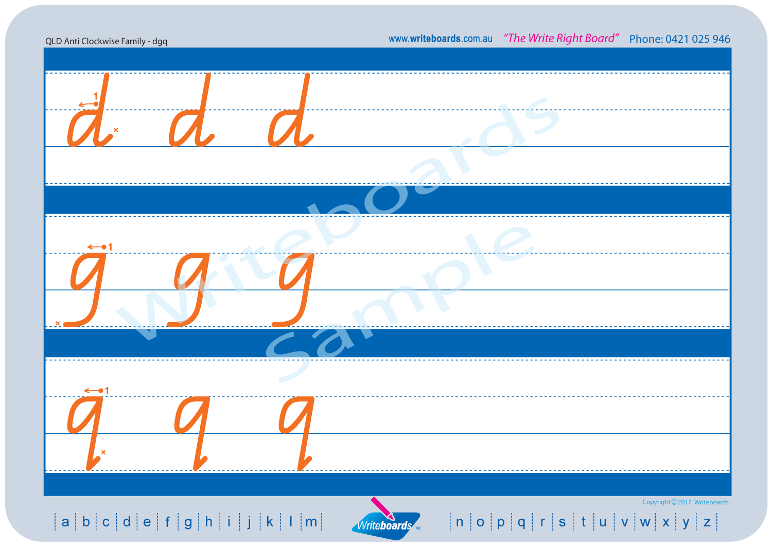 qld modern cursive font family letter worksheets writeboards