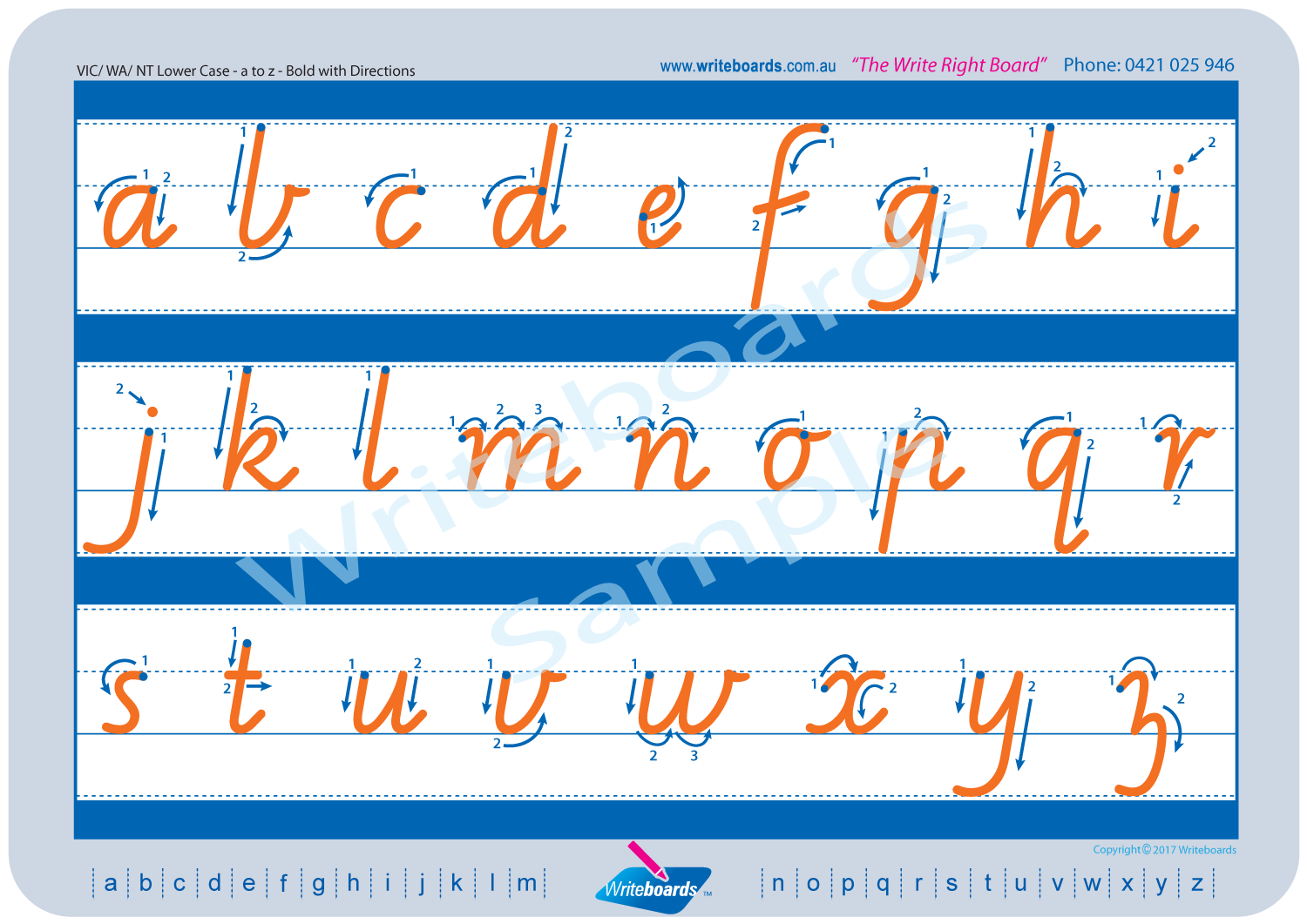 VIC Modern Cursive Font Alphabet and Number Worksheets