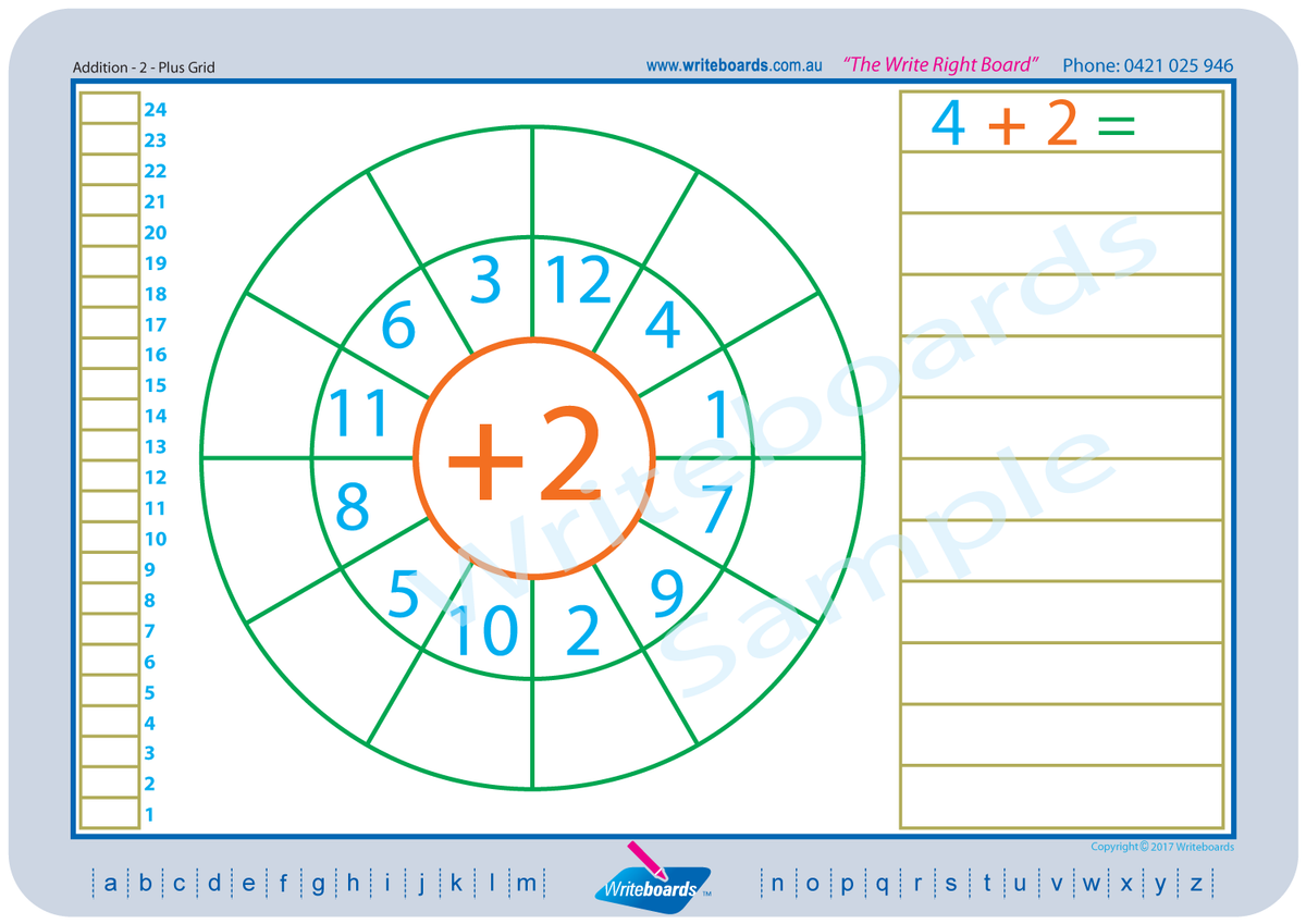 Maths Worksheets on a Grid | Writeboards | Children’s Writing Board