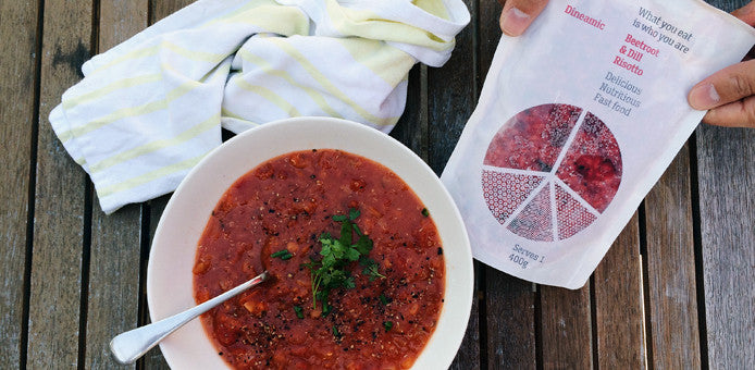 Dineamic Beetroot and dill risotto