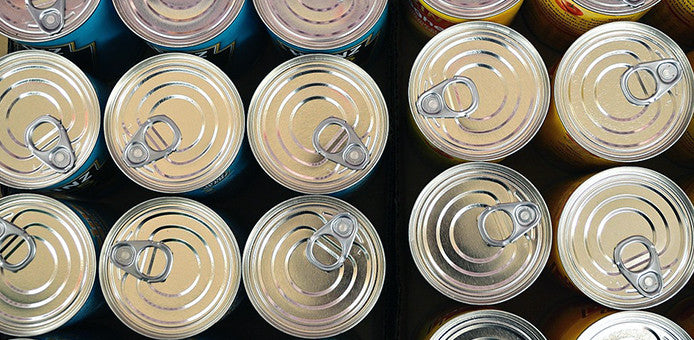 unused food cans