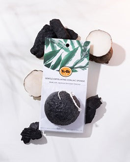 The Yu-Be Charcoal Konjac Sponge contains activated charcoal, which helps pull impurities from your pores to reveal clearer skin