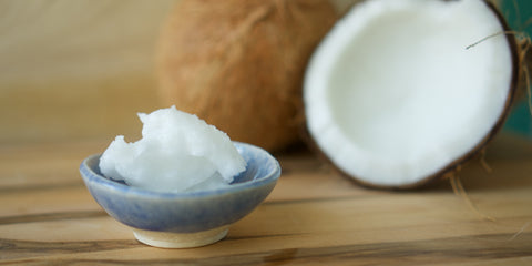 soak your dry, peeling hands in coconut oil to help soften and soothe your skin