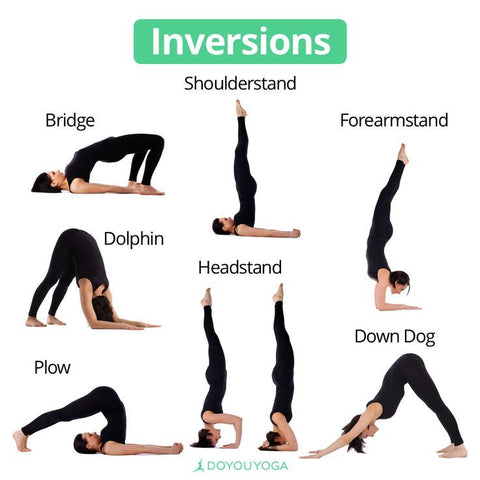 Inverted yoga positions to boost your immune system and help reduce acne on your facial skin