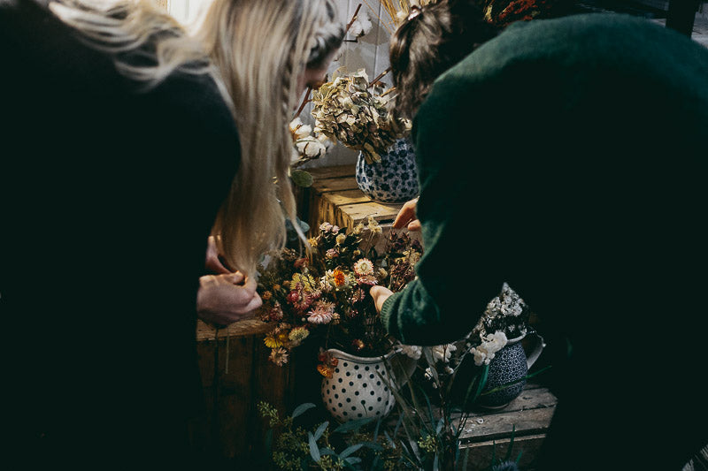 Travelling Basket Journal - Dried Flower Seasonal Wreath Making Workshop Edinburgh - photo 19