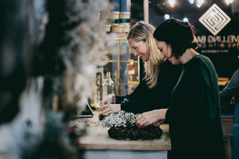 Travelling Basket Journal - Dried Flower Seasonal Wreath Making Workshop Edinburgh - photo 7