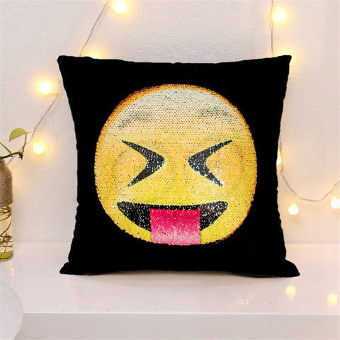 emoji face pillow