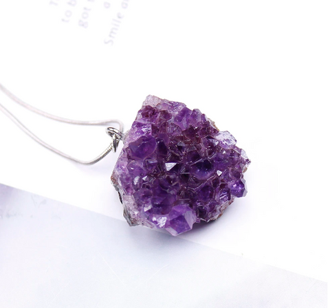 amethyst crystal necklace