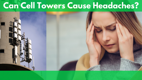 Girl facing headache problem because of cell phone tower radiation