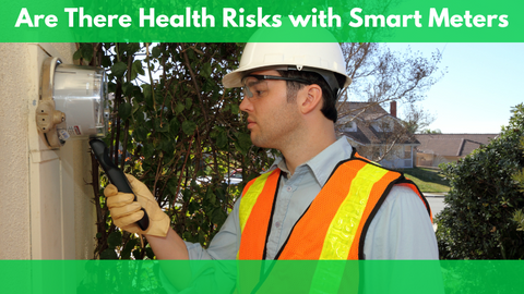 A expert mechanic checking smart meters with precaution to avoid any health risk