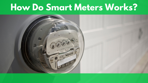 Smart meter showing different metrics of powerful signals that transmit information
