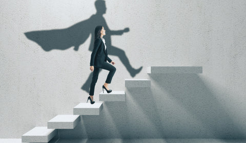 A passionate girl climbs a staircase, holding a raw carnelian crystal. The girl is determined and focused, and she is clearly on her way to success. Carnelian is a powerful crystal that can promote passion, motivation, and success. #CarnelianRaw #CrystalHealing #Passion #Motivation #Success #Staircase #Girl