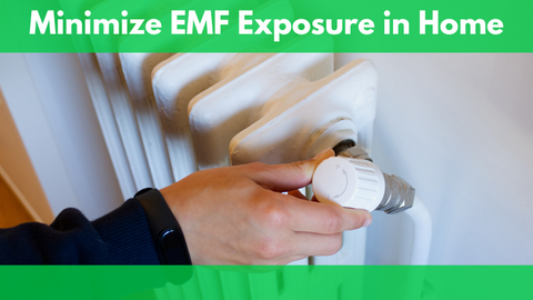 A person maintaining the exposure level of emf radiation at home