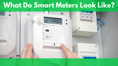 A Person checking his home smart meter.