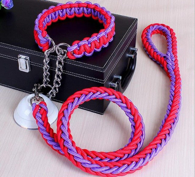 rope dog collar and leash set