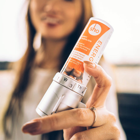 sho energy vegan b vitamins & matcha for energy boost