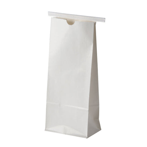 White Tin Tie Coffee Bag