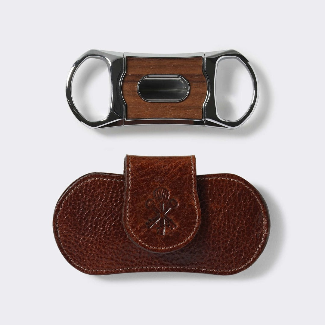 Havana Oiled Saddle Leather Cigar Case - Russet