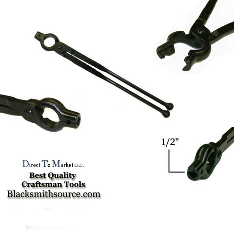 Short Nose Scrolling Forge Tongs – Blacksmith Source Tool Company