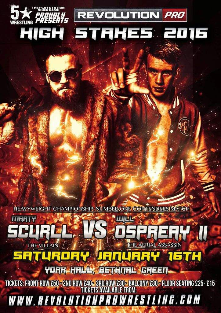 Marty Scurll vs Will Ospreay Signed Poster | Shop RevPro