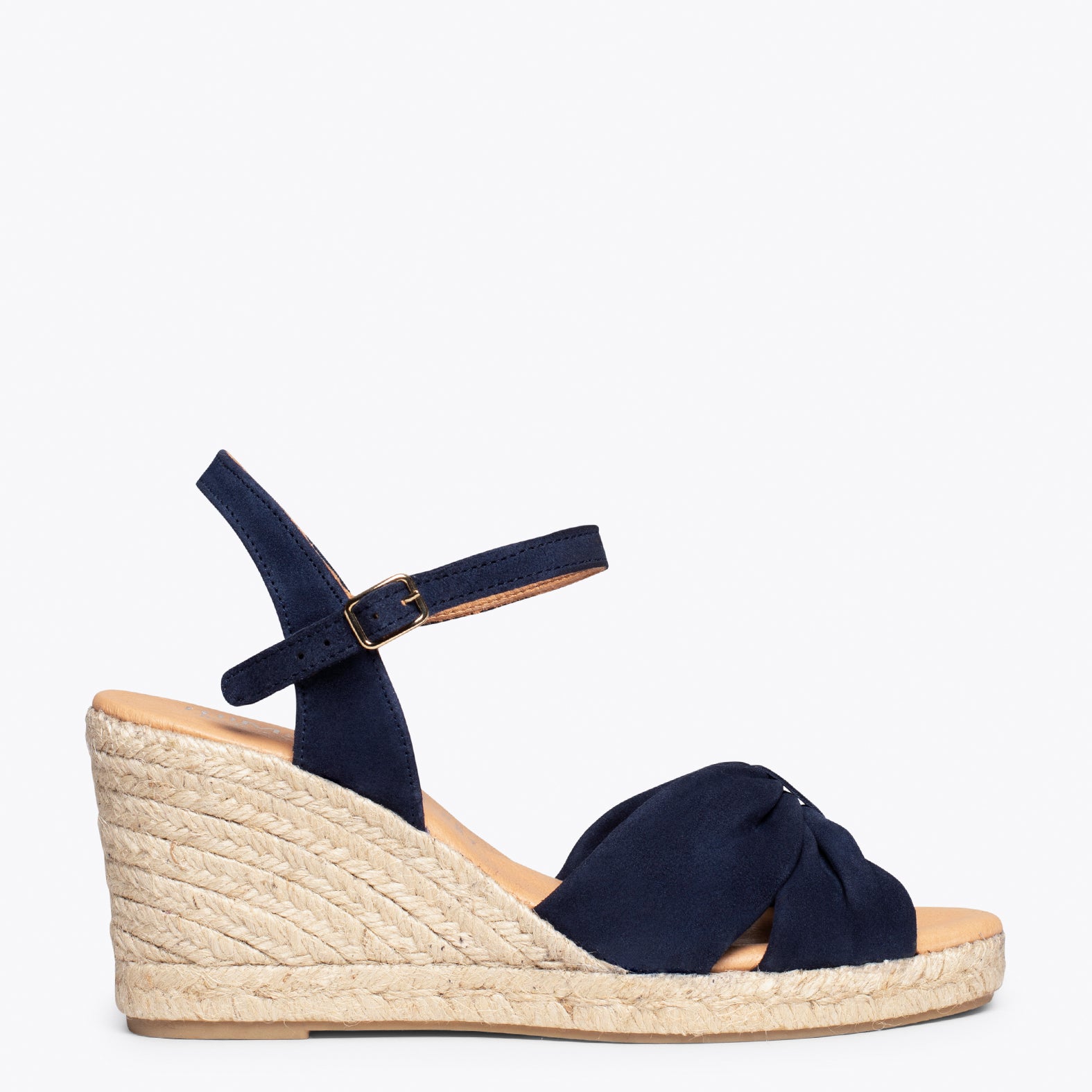 Sandales espadrilles compensées BLEU MARINE | Espadrilles espagnoles –  miMaO FR