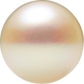 White Freshwater Cultured Pearl, Diamond Asymmetrical Ring, 14k Rose Gold (4-4.5mm)(.2 Ctw, G-H Color, I1 Clarity)