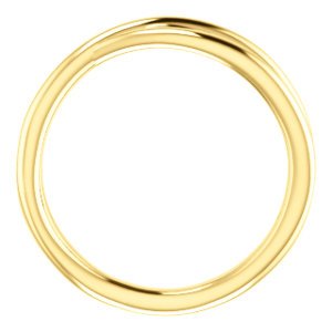Free-Form Abstract Criss Cross Ring, 14k Yellow Gold, Size 5