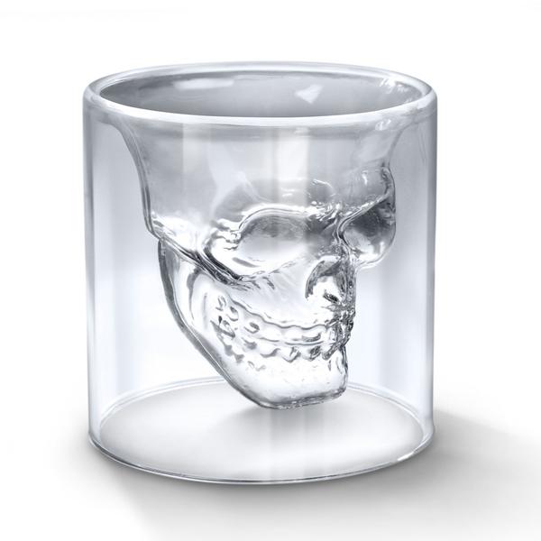 a glass cup