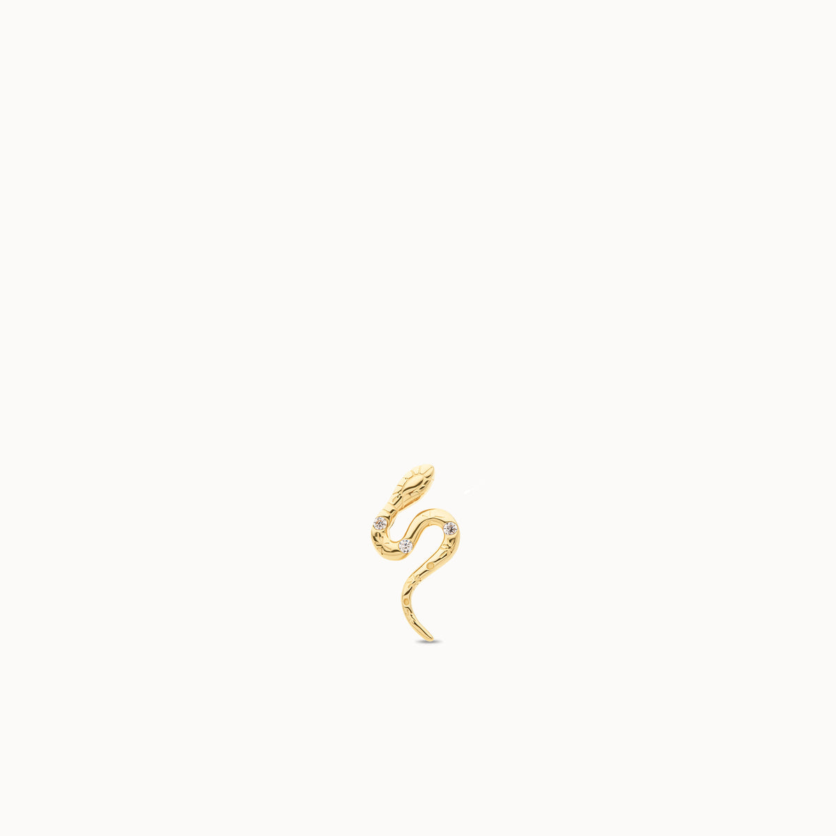 NGF 14k Yellow Gold Serpent 3CZ