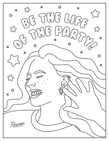 Be The Life Of The Party Coloring Page