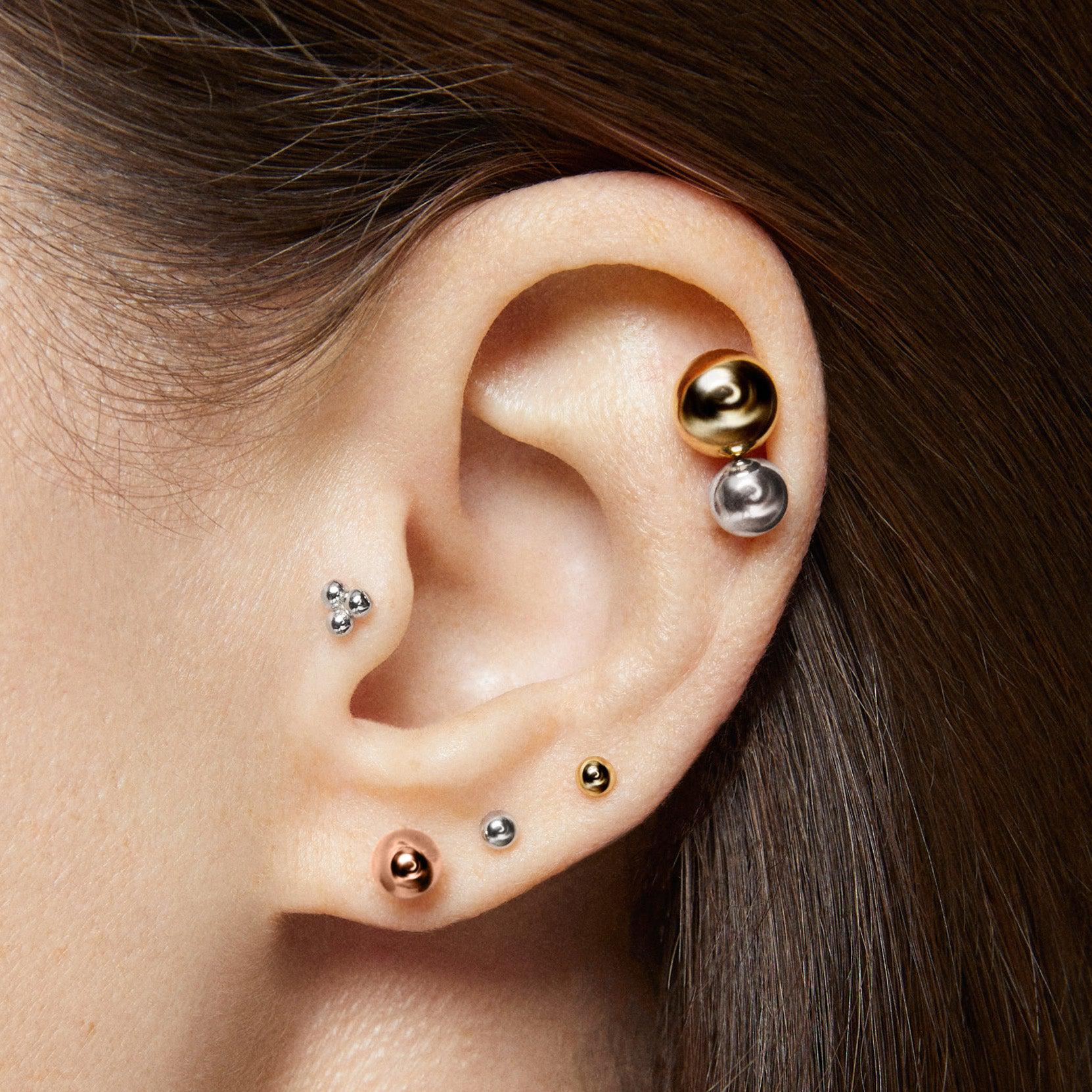 Sterling Silver Cartilage Hoop Earrings ,helix Hoop Earrings With Ball,cartilage  Piercing, Helix Piercing Sterling Silver - Etsy | Cartilage earrings hoop, Cartilage  piercing hoop, Cartilage hoop