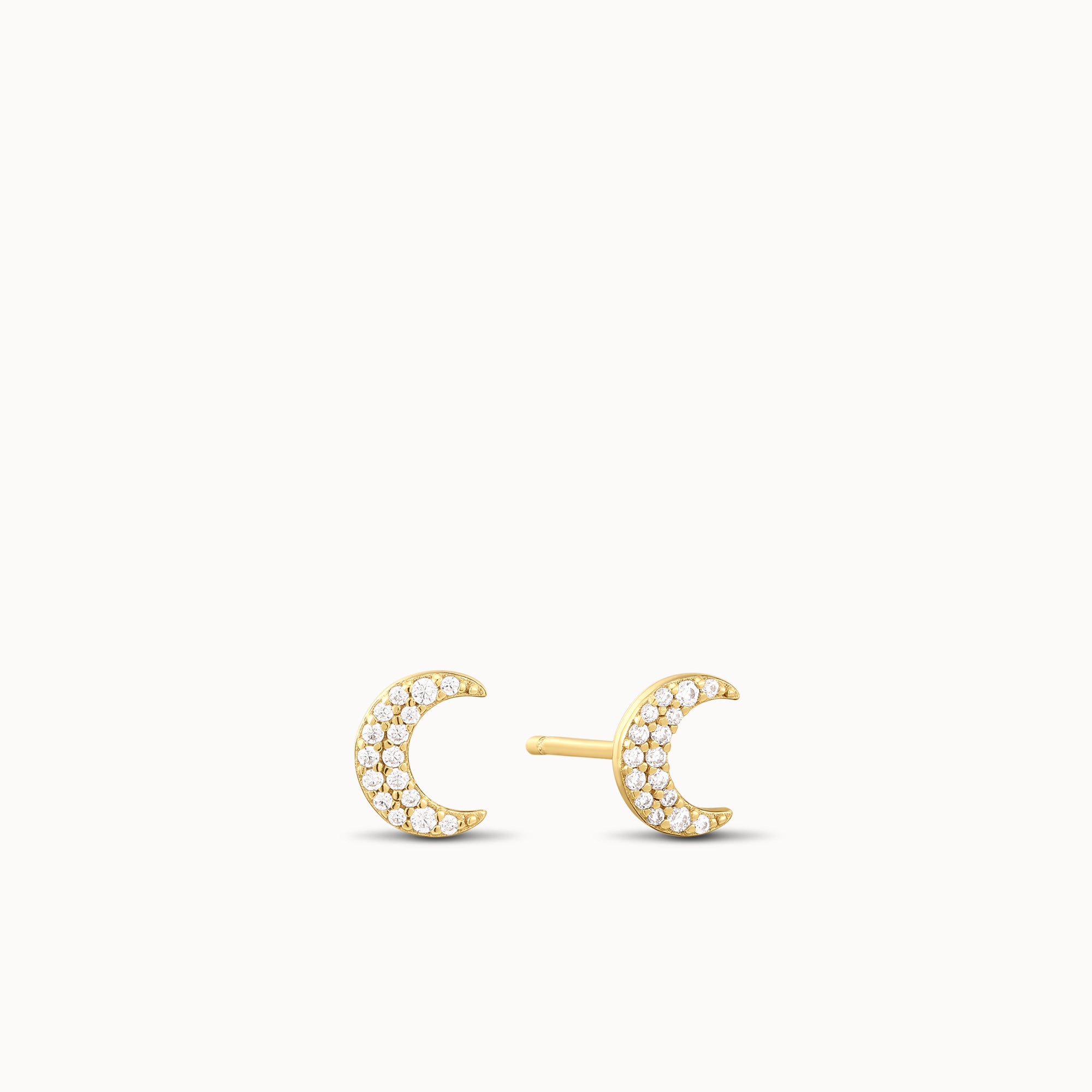 Moon Micro Pavé Studs