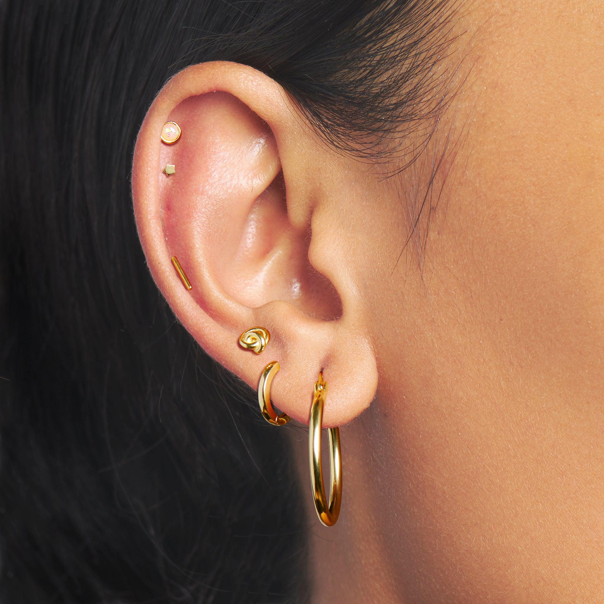 Ear Piercing Studs | Gold Studs & Sterling Silver Studs