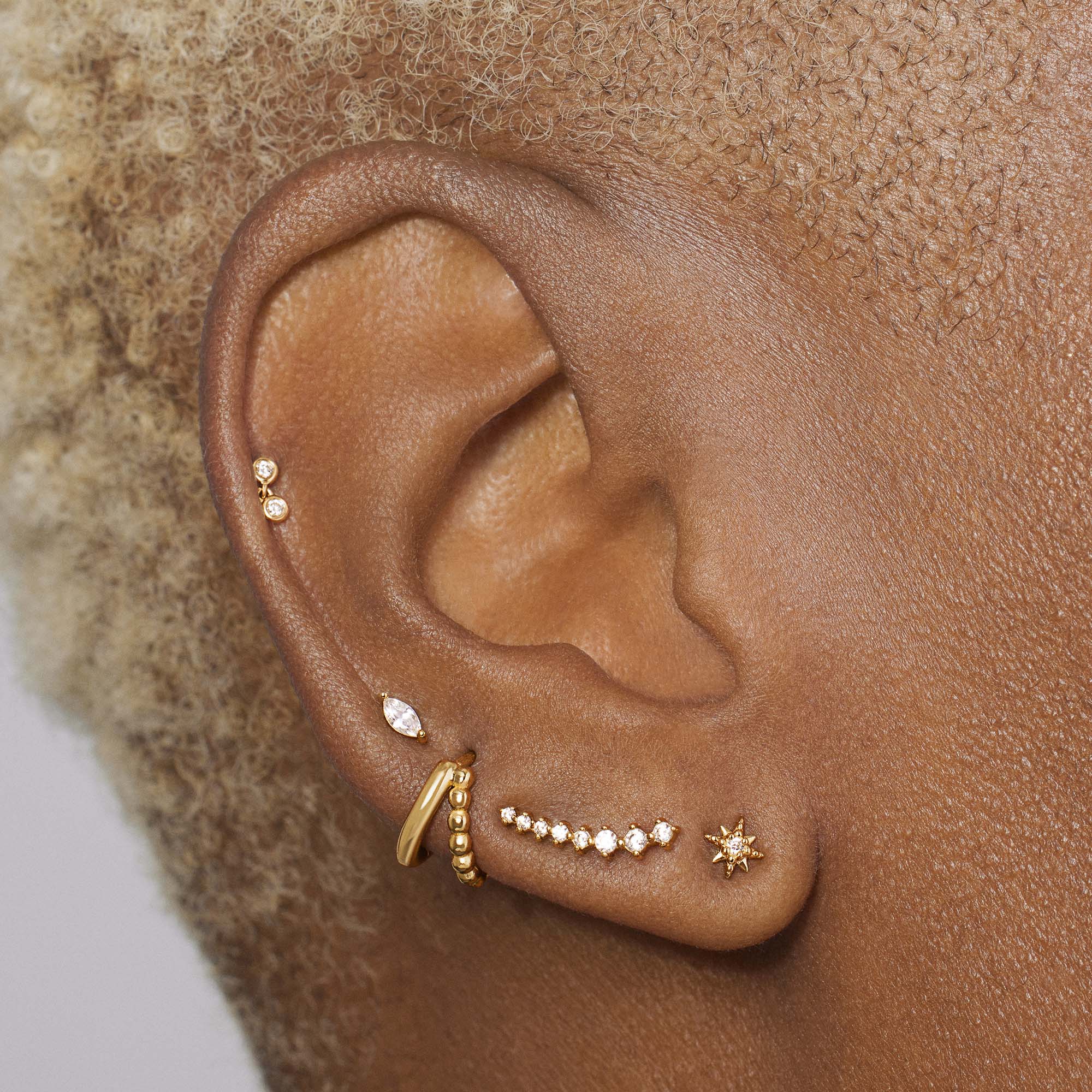 Ear Piercing Studs | Gold Studs & Sterling Silver Studs