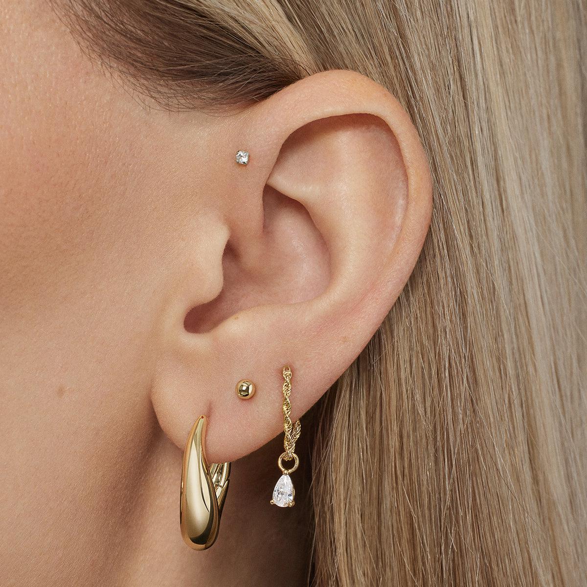 Ear Piercing Studs | Gold Studs & Sterling Silver Studs