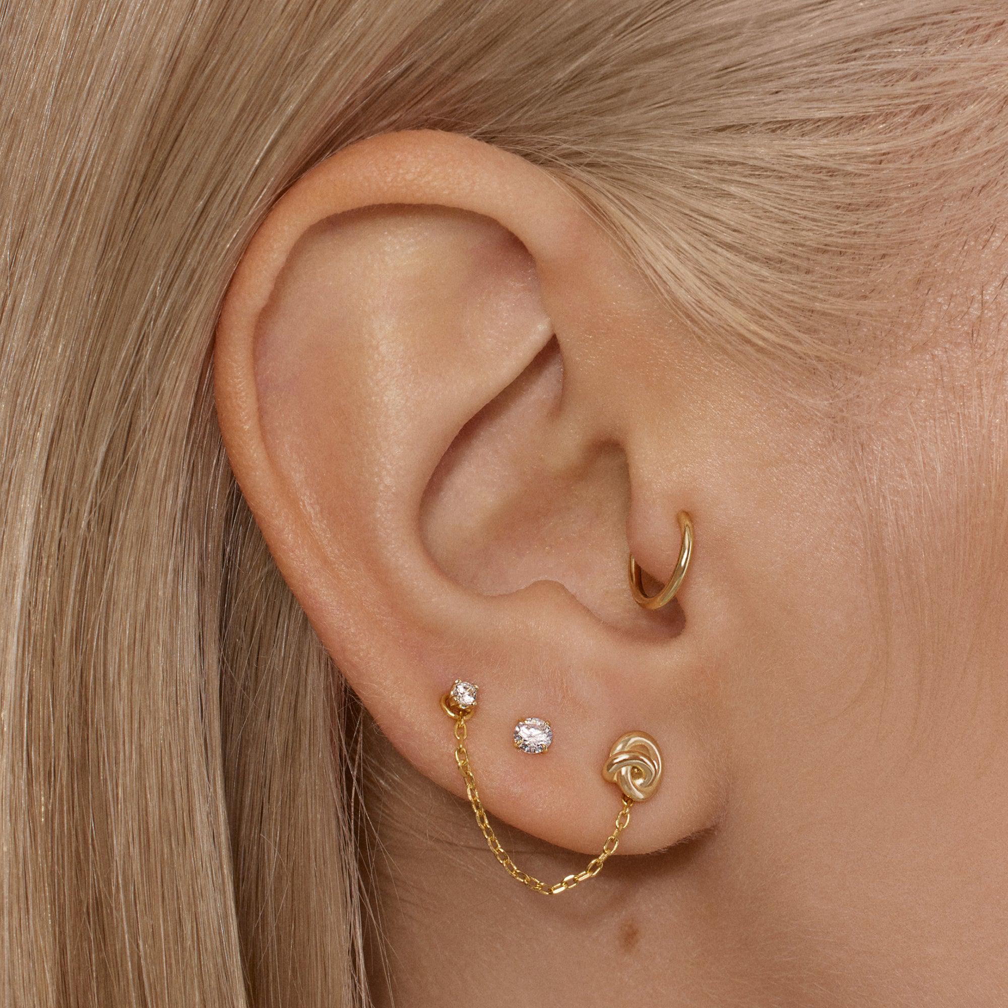 Ear Piercing Studs | Gold Studs & Sterling Silver Studs