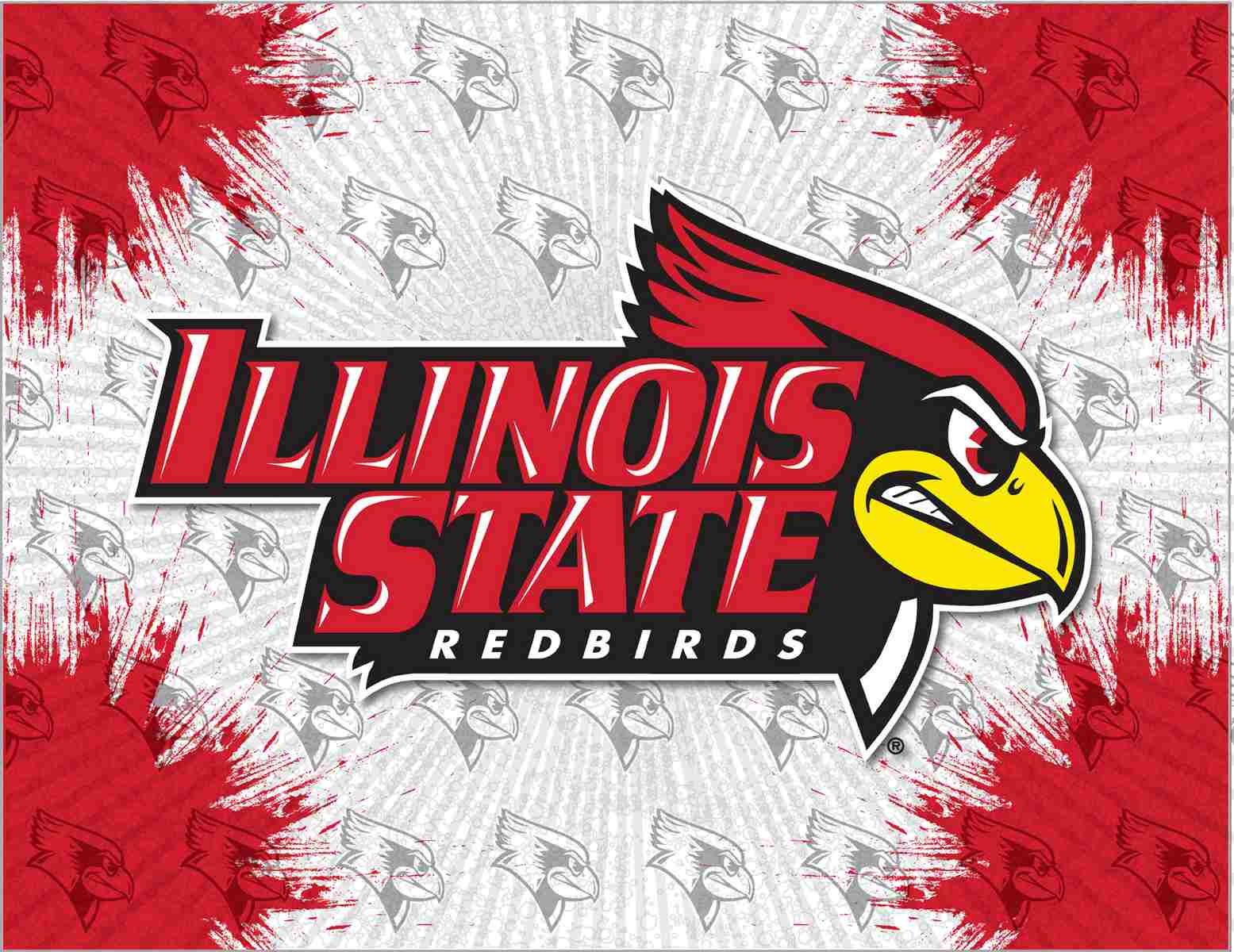 Illinois State University Redbirds Logo Wall Decor Canvas Holland Game Room 3331