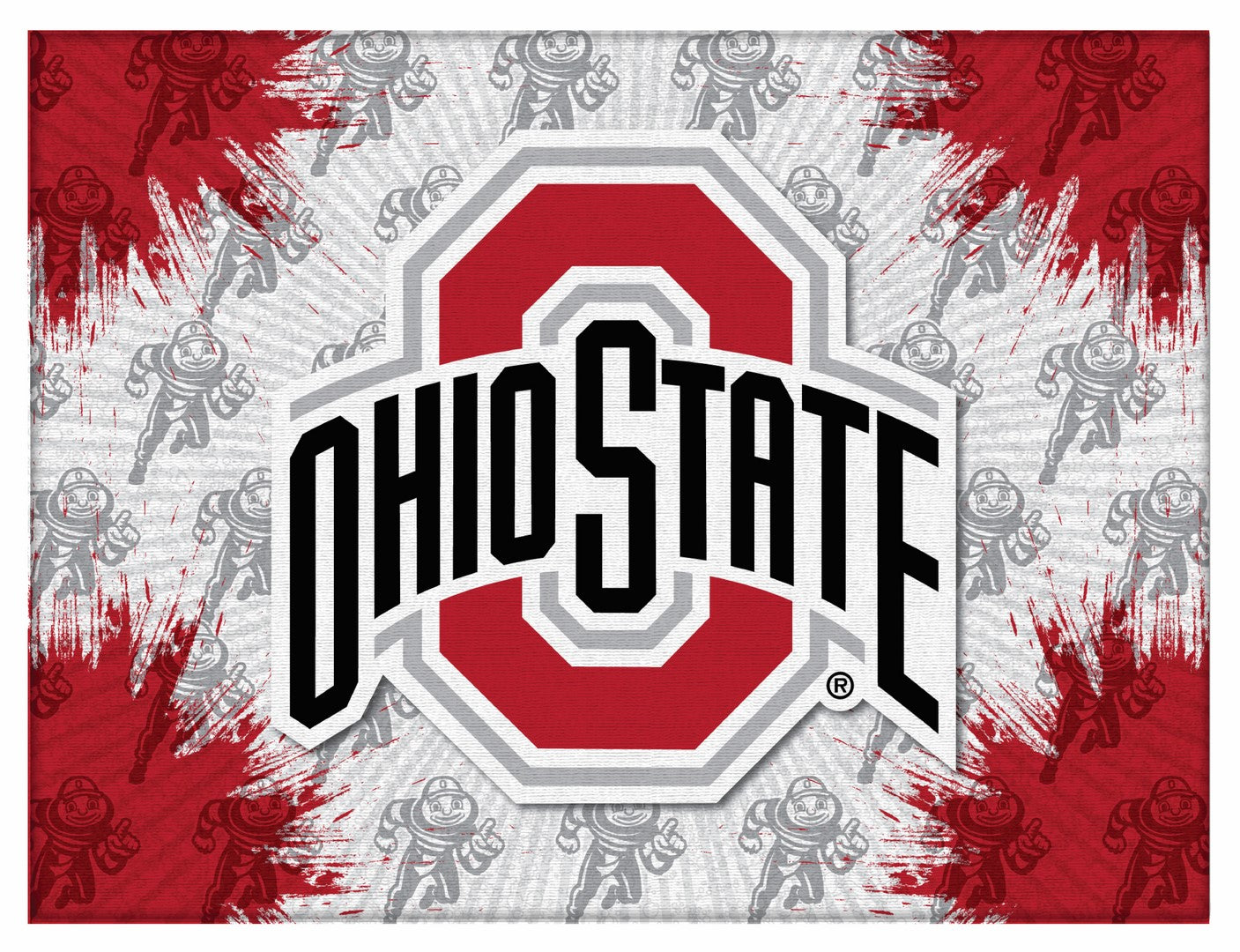 Ohio State University Wood Wall Hanging with O-H-I-O Logo