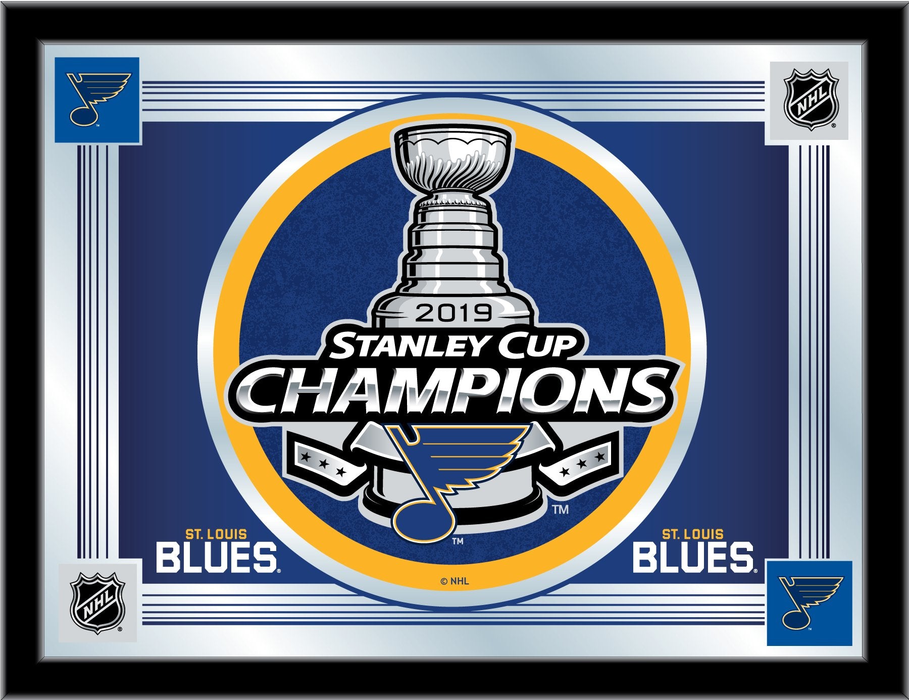 17 X 22 St. Louis Blues Stanley Cup Logo Mirror