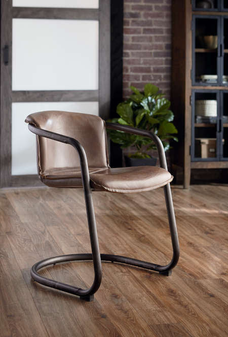 top grain leather upholstered chairs - world Interiors