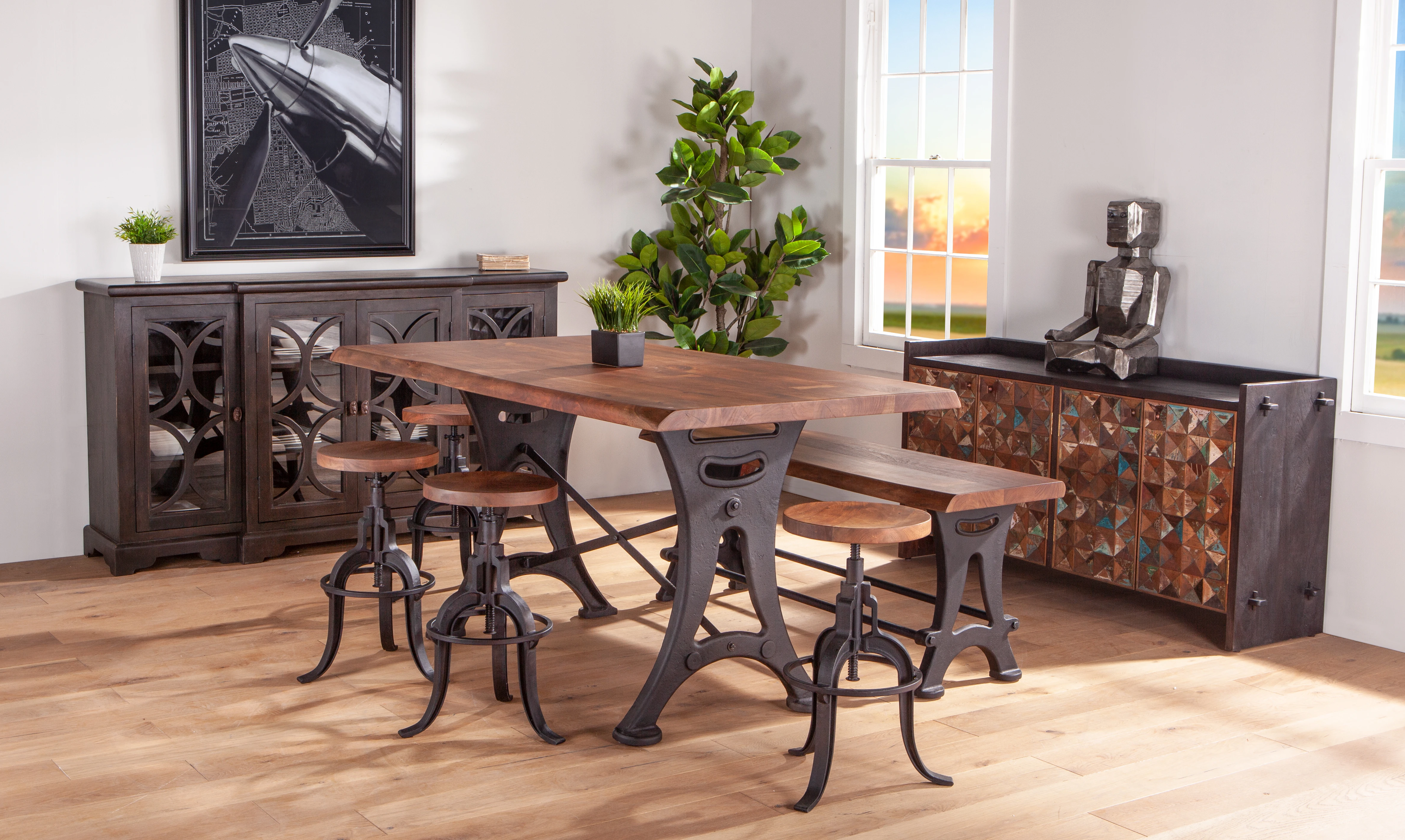 Blayne Modern Rustic Dining Collection