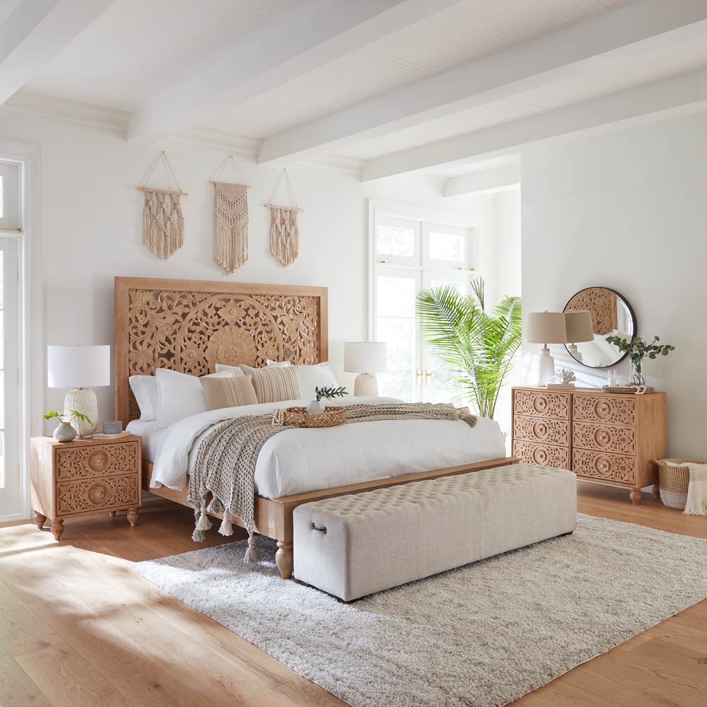 solid wood bedroom style