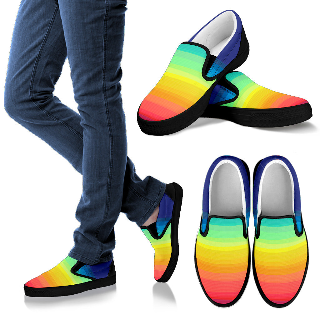 Rainbow Slip Ons