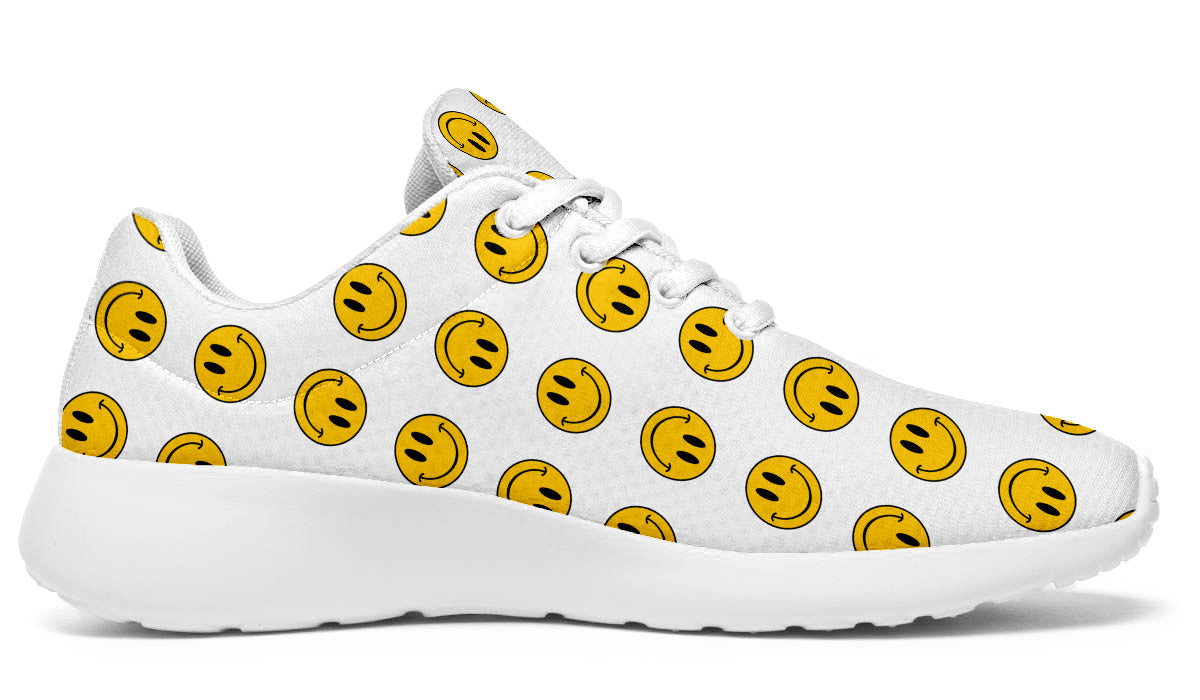 Smiley Pattern Sneakers - Sports Running Shoes – CustomKiks.com