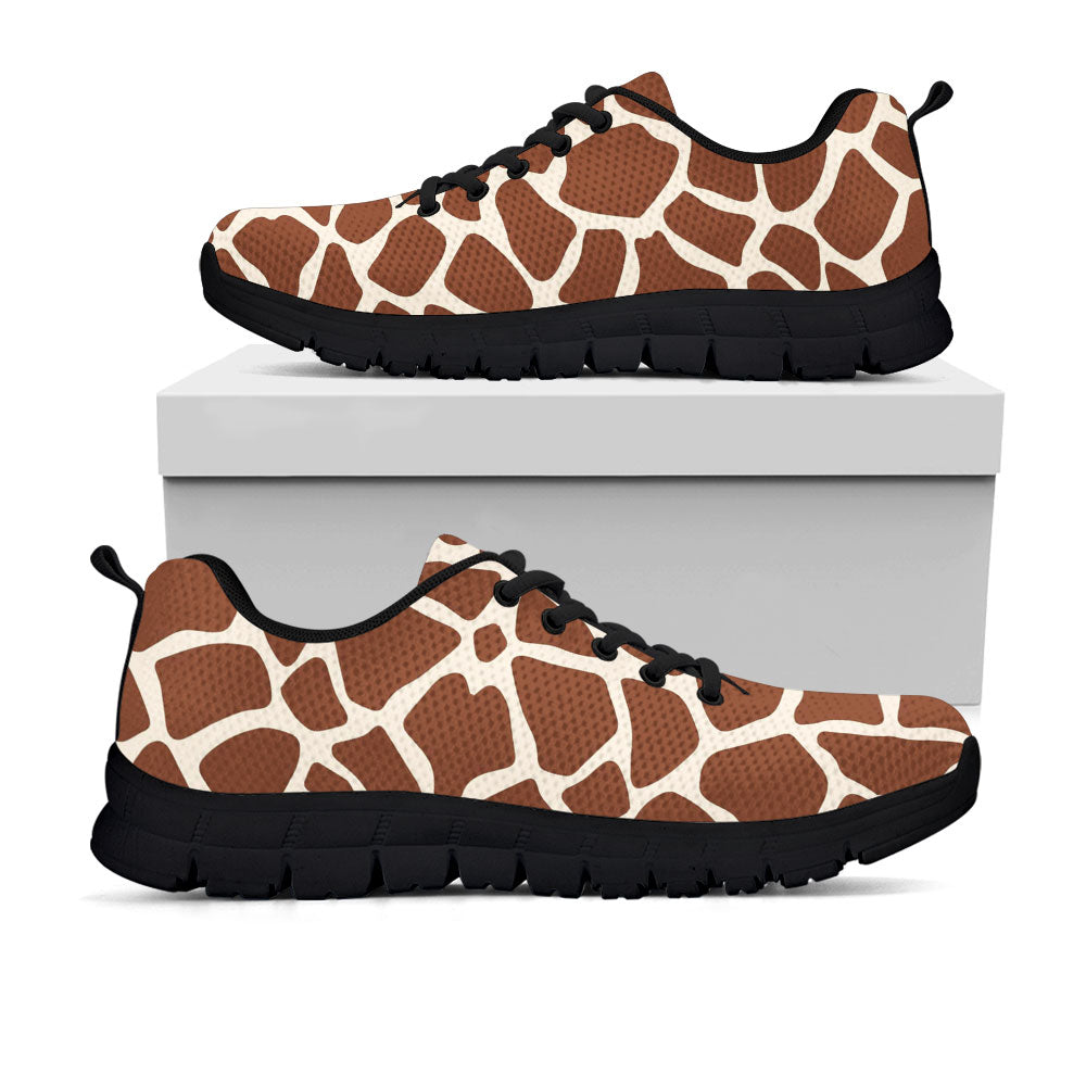 Giraffe Print Sneakers - Animal Print Shoes in Brown & White Pattern ...