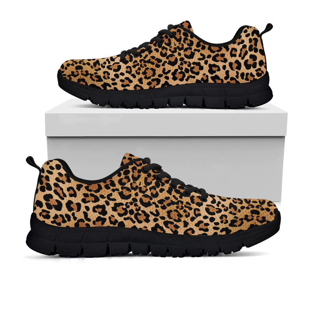 black leopard print sneakers