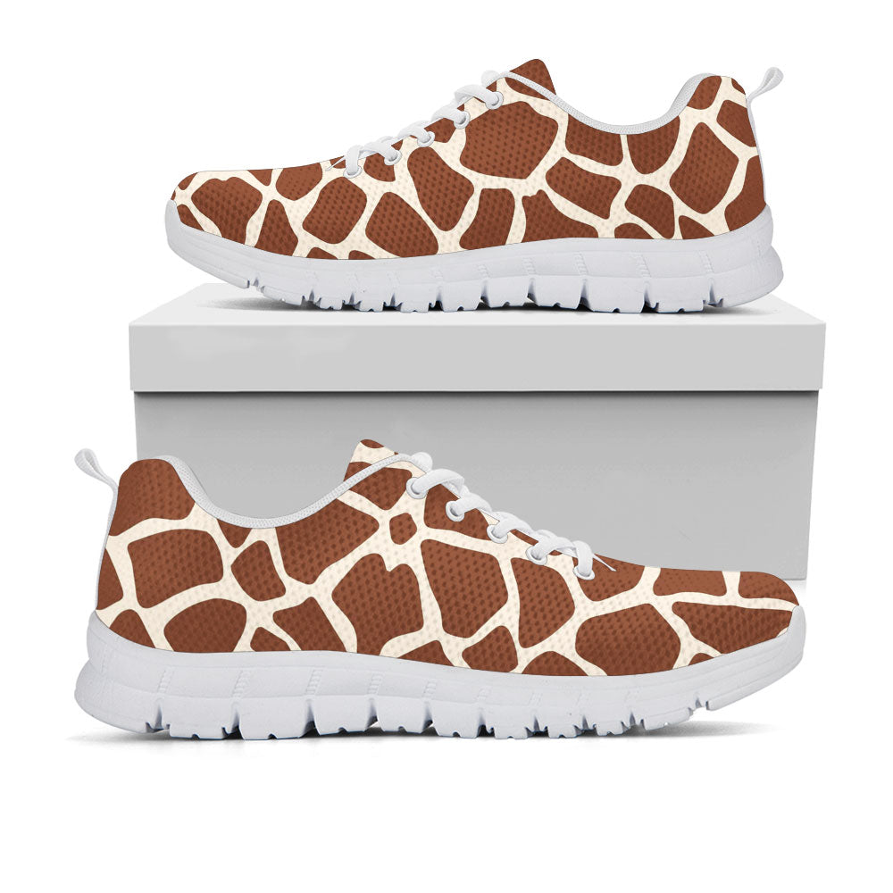 Giraffe Print Sneakers - Animal Print Shoes in Brown & White Pattern ...